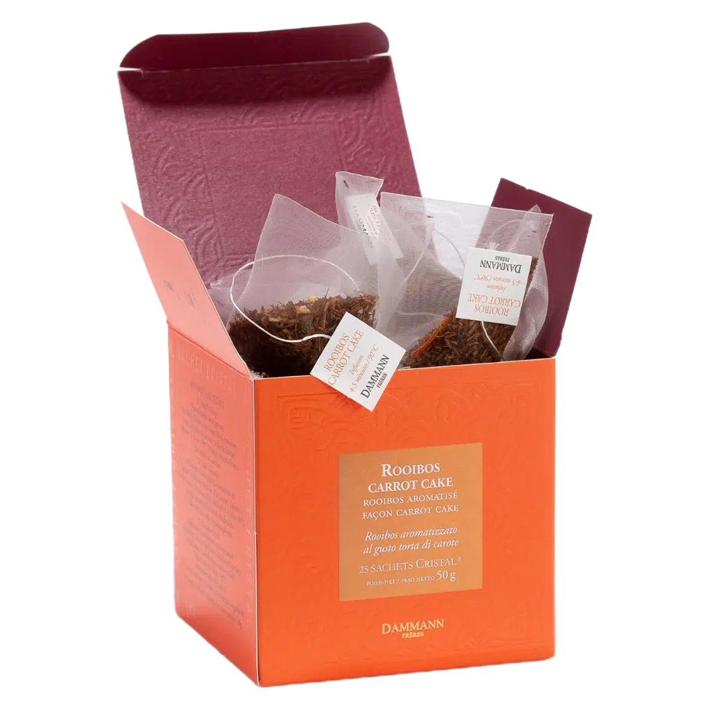 Rooibos Carrot Cake - Dammann Frères - boite de 25 sachets